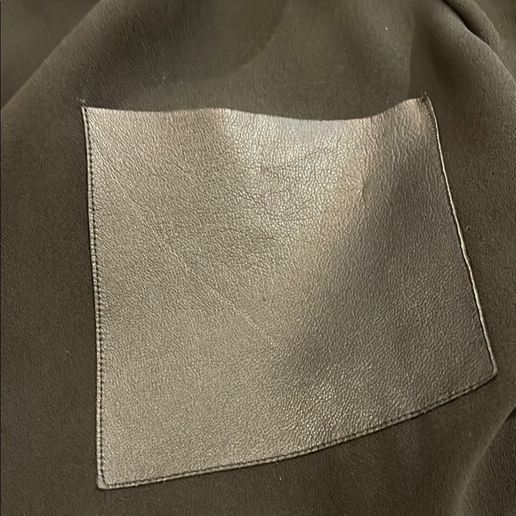 Madewell Black Short Sleeve Dress with Pocket - Picture 4 of 5